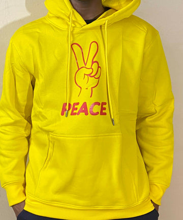 Mens & Womens Comfortable Fashion Cotton Hoodie Pullover Sweatshirt "Peace"