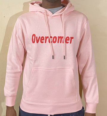 Mens & Womens Comfortable Fashion Cotton Hooded Pullover Sweatshirt "Overcomer"