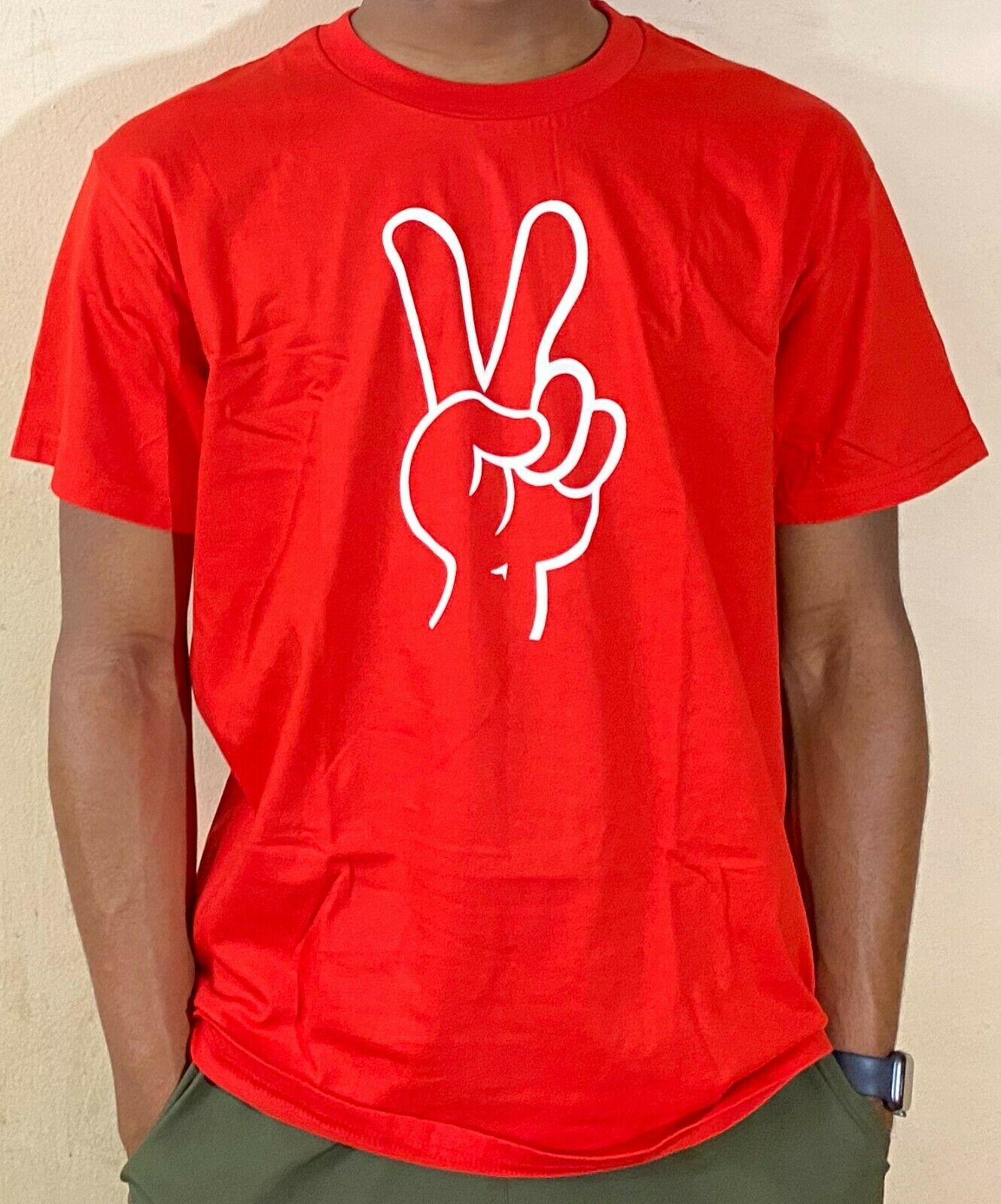 Mens & Womens Comfortable Cotton Fashion Inspirational Athletic T-Shirt Peace