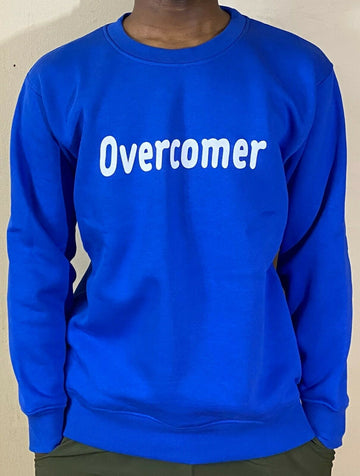 Mens & Womens Comfortable Fashion Cotton Crewneck Sweatshirt "Overcomer"