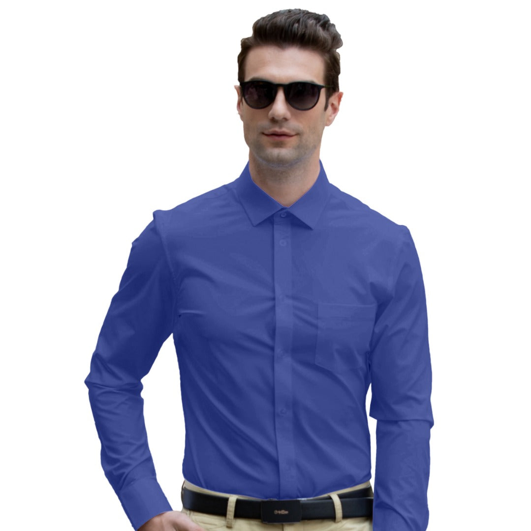 Men's Collar Protected Collar Shield Dress Shirt